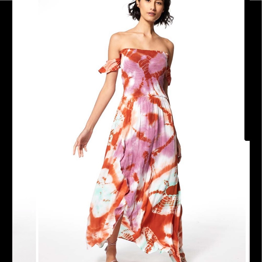 NWT YFB Frida Maxi Dress in MUSTARD color